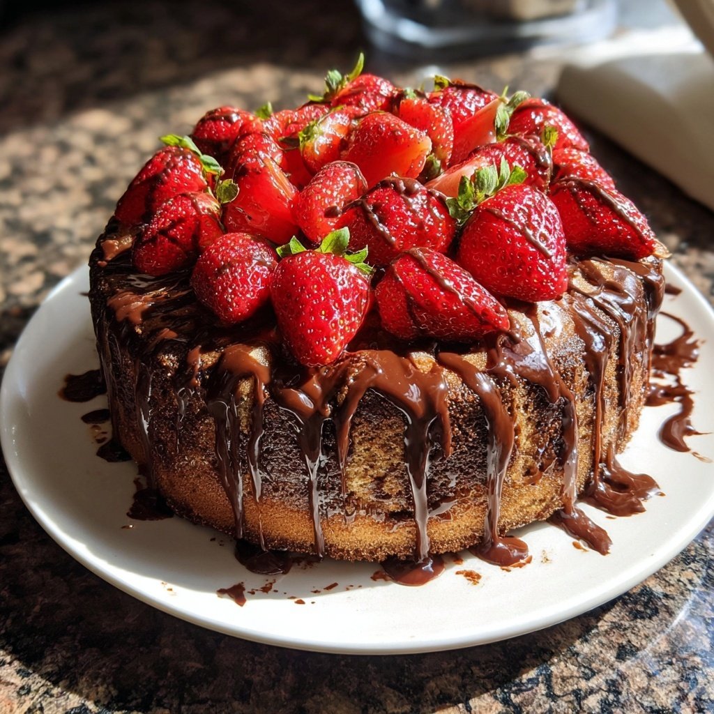 Dubai Style Chocolate Strawberry Dessert