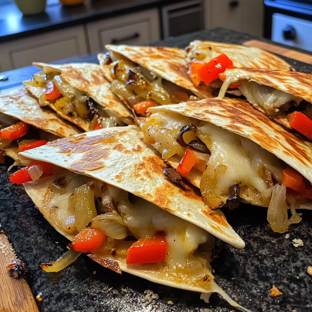 One-Pan Veggie Quesadillas Recipe