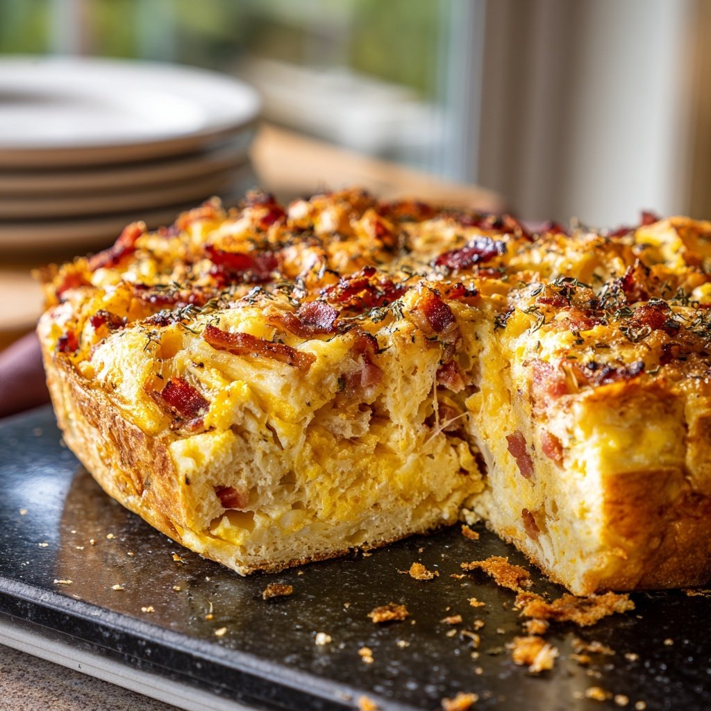Breakfast Casserole With Eggs And Cheese