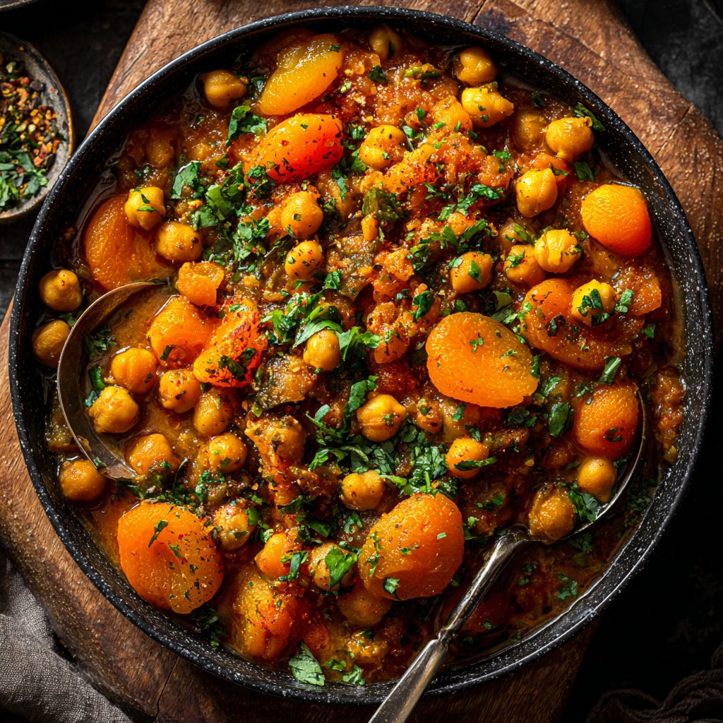 Healthy Crockpot Chickpea Tagine