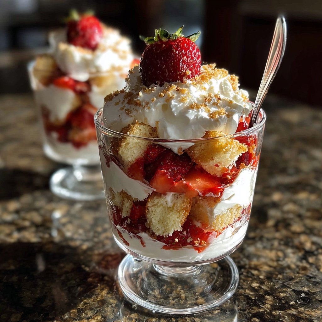 Strawberry Shortcake Trifle Cups