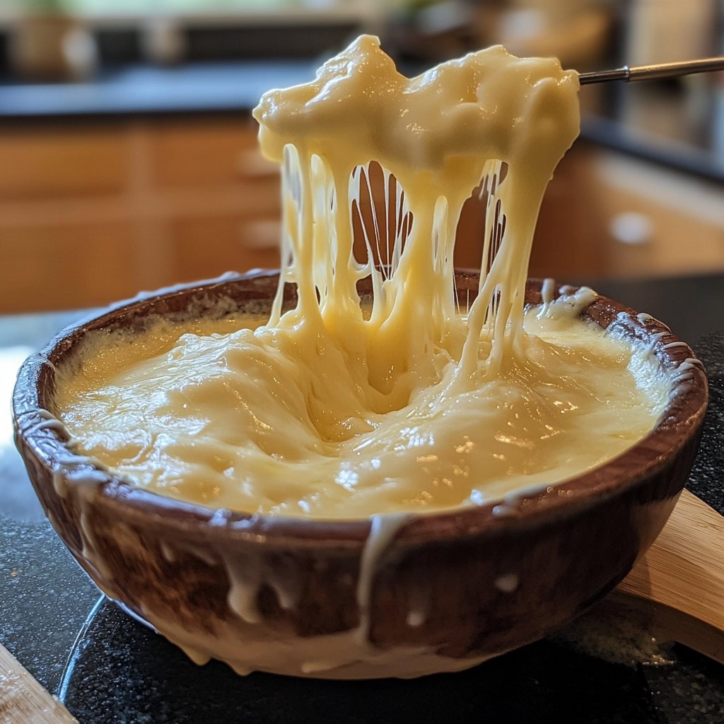 Fondue with Gruyere and Emmental