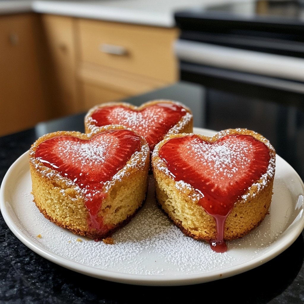 Mini Heart Cake Easy Recipe