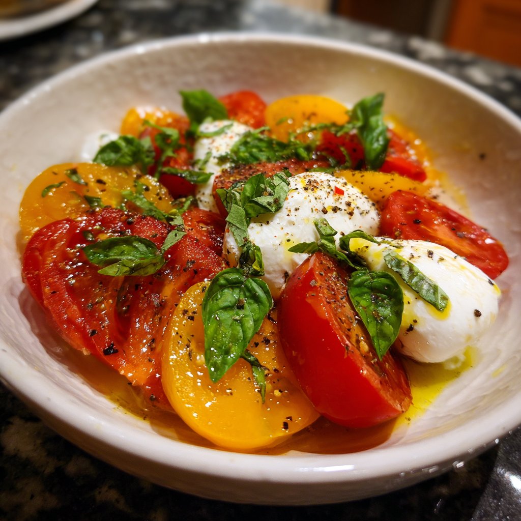 Romantic Tomato Burrata Salad