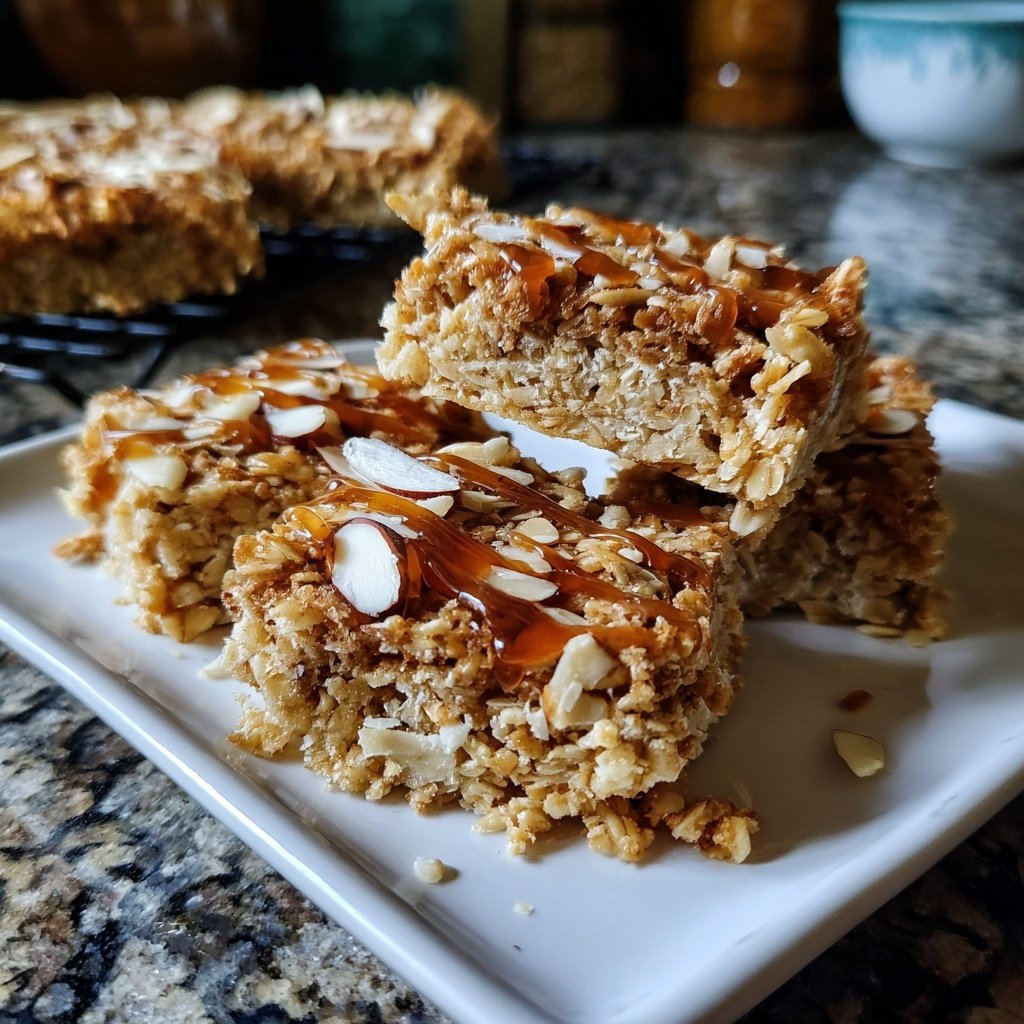 Vanilla Almond Oat Breakfast Squares