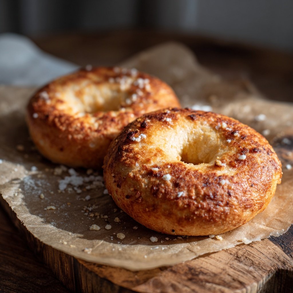 Two Ingredient Air Fryer Bagels