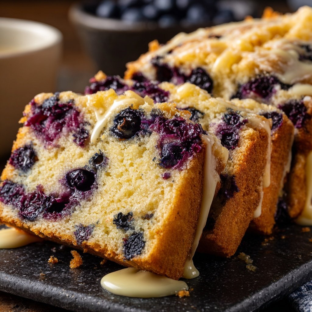 Baking & Desserts Lemon Blueberry Loaf Cake