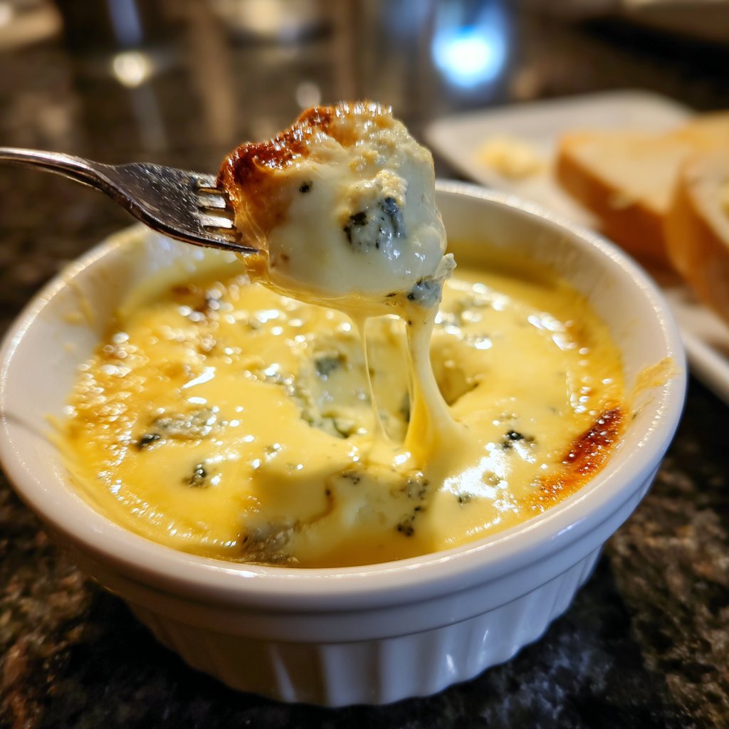 Fondue with Mild Blue Cheese