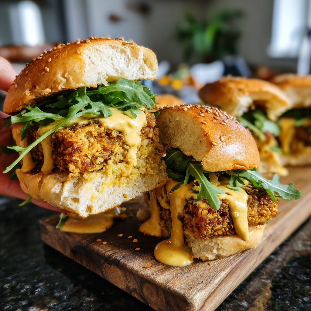 Easy Slider Honey Mustard Tofu Sliders