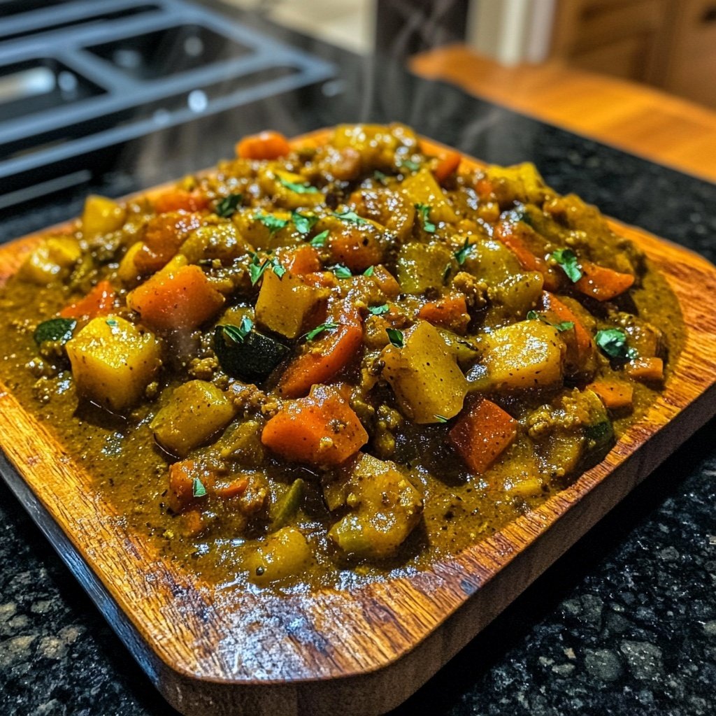 Healthy Crockpot Vegetable Curry