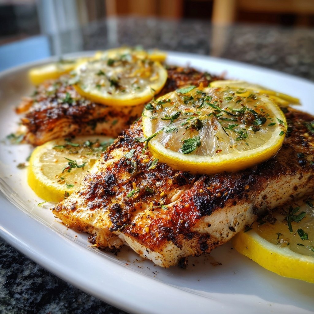 Healthy & Light Lemon Grilled Fish Plate