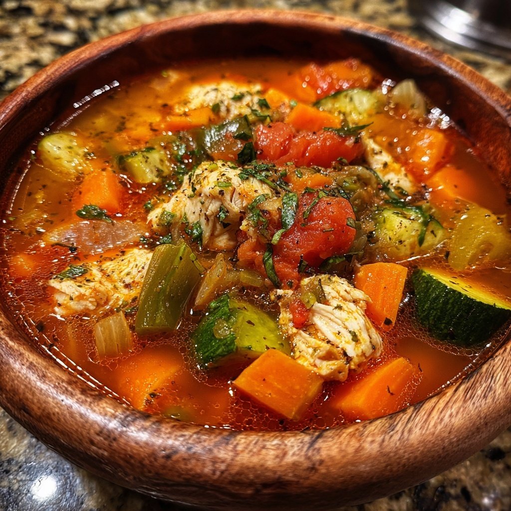 Spring Chicken Vegetable Soup