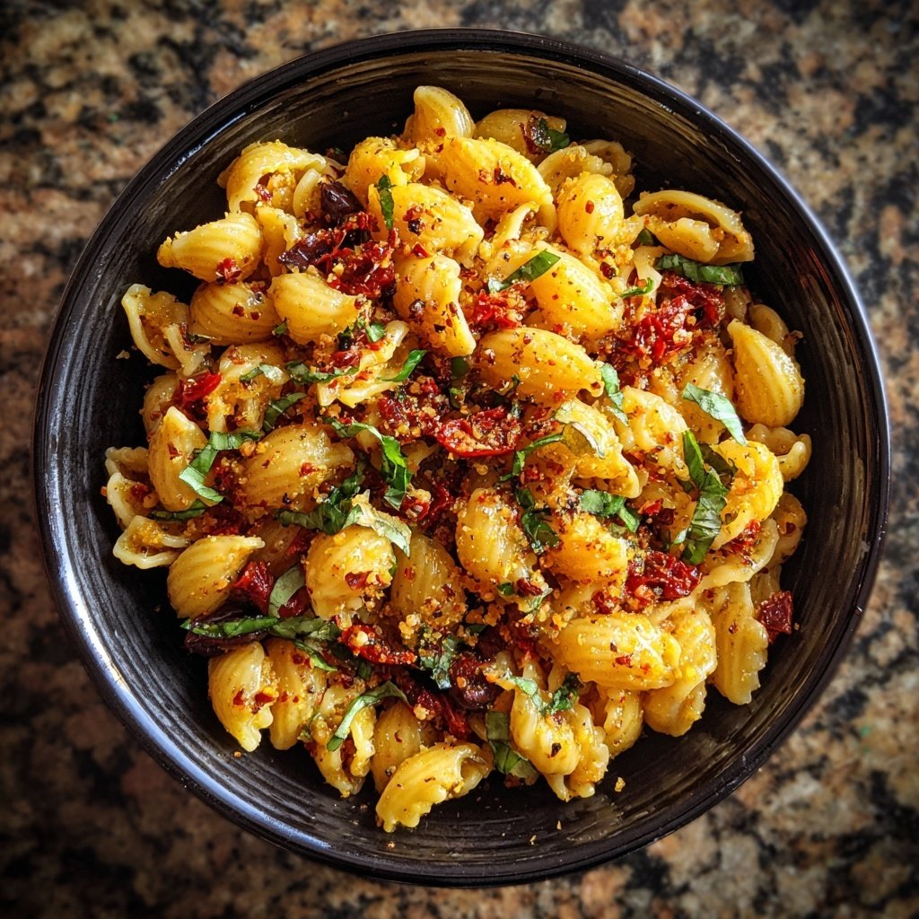 Mediterranean Chickpea Pasta