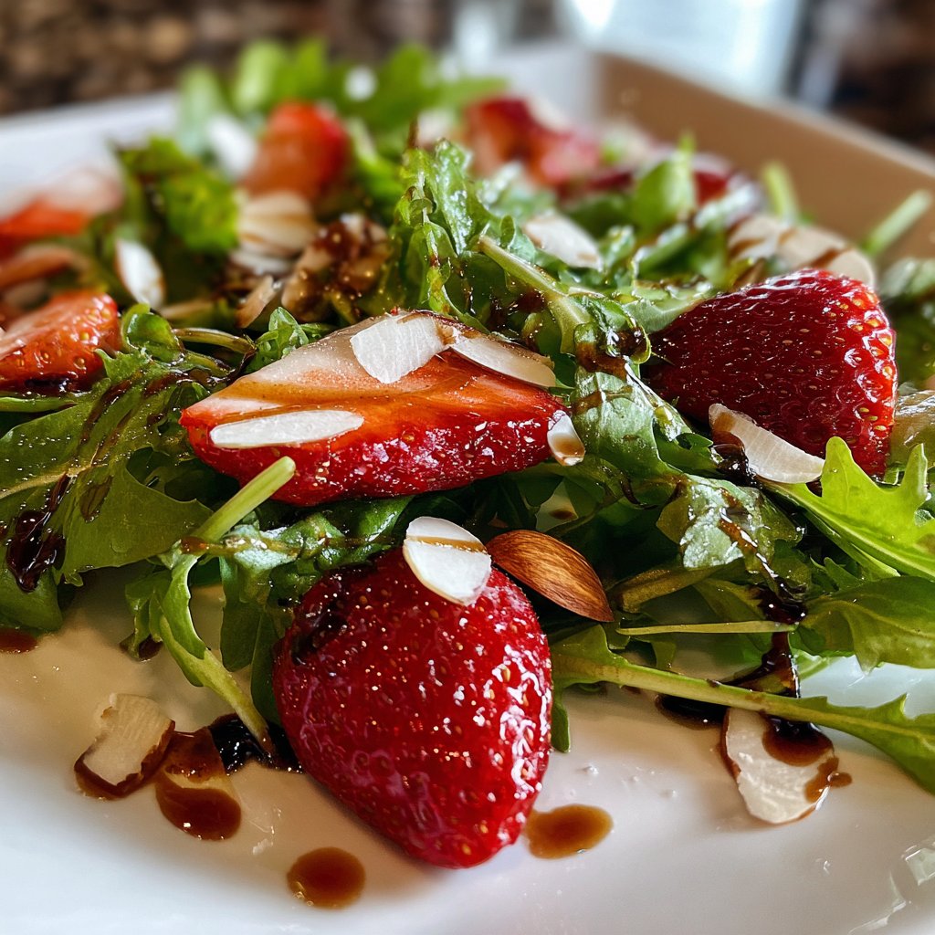 Arugula Salad with Strawberries and Almonds