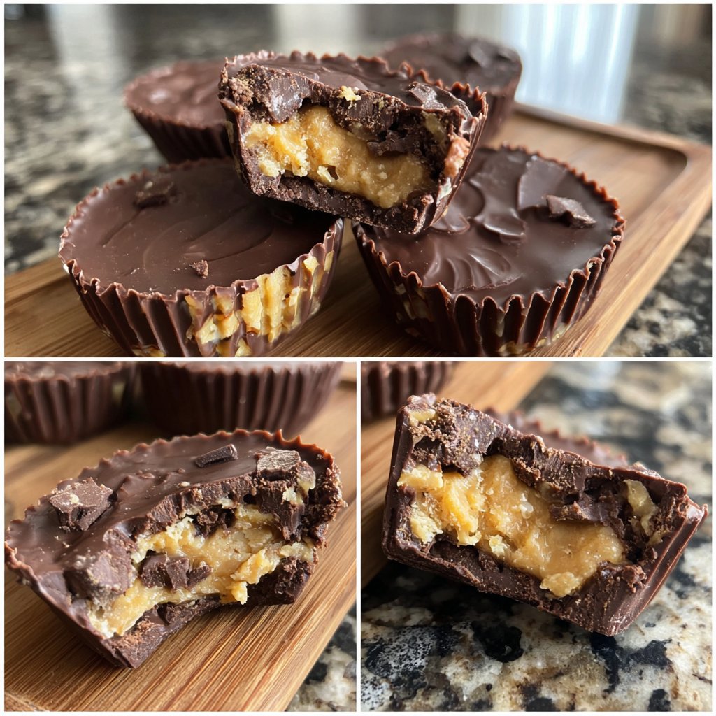 Homemade Reese’s Cups with Chocolate