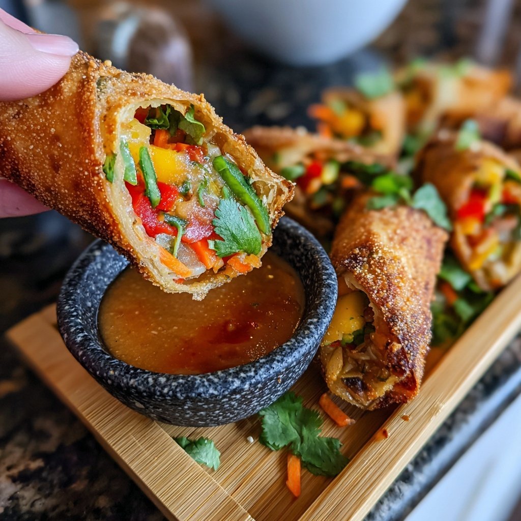 Super Bowl Veggie Spring Rolls