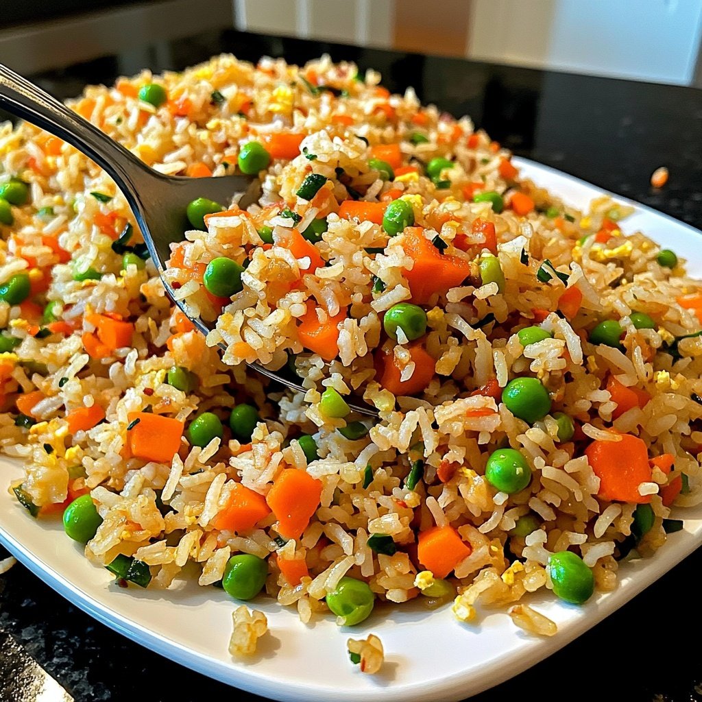 Simple Veggie Fried Rice Lunch