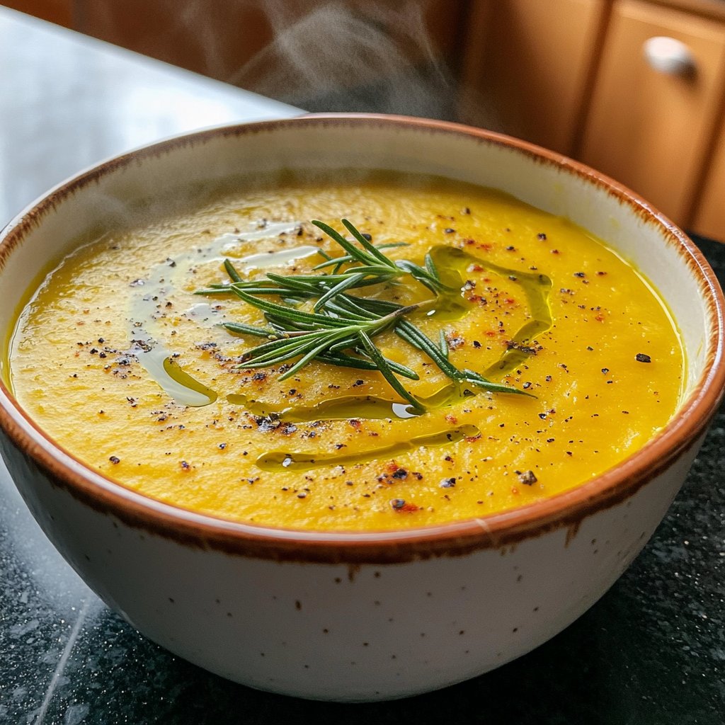 Squash Soup with Rosemary